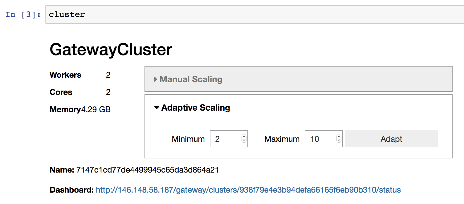 Manual scaling widget